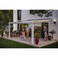SKANHOLZ Terrassenüberdachung »Genua«, Breite: 434 cm, Dach: Polycarbonat (PC), weiß – weiss SKANHOLZ Terrassenüberdachung »Genua«, Breite: 434 cm, Dach: Polycarbonat (PC), weiß – weiss