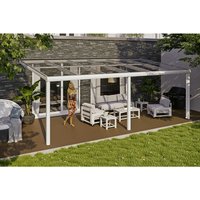 SKANHOLZ Terrassenüberdachung »Monza«, Breite: 648 cm, Dach: Verbund-Sicherheits-Glas (VSG), weiß – weiss SKANHOLZ Terrassenüberdachung »Monza«, Breite: 648 cm, Dach: Verbund-Sicherheits-Glas (VSG), weiß – weiss