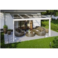 SKANHOLZ Terrassenüberdachung »Modena«, Breite: 434 cm, Dach: Verbund-Sicherheits-Glas (VSG), weiß – weiss SKANHOLZ Terrassenüberdachung »Modena«, Breite: 434 cm, Dach: Verbund-Sicherheits-Glas (VSG), weiß – weiss