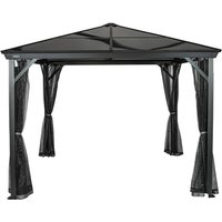 SOJAG Pavillon »Verona«, quadratisch, BxHxT: 298 x 260 x 298 cm – grau SOJAG Pavillon »Verona«, quadratisch, BxHxT: 298 x 260 x 298 cm – grau