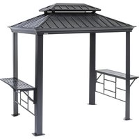 SOJAG Grillpavillon »Messina BBQ«, BxHxT: 292 x 262 x 179 cm, inkl. Dacheindeckung, anthrazit – grau SOJAG Grillpavillon »Messina BBQ«, BxHxT: 292 x 262 x 179 cm, inkl. Dacheindeckung, anthrazit – grau