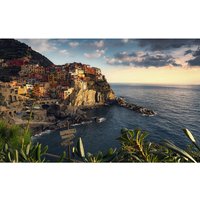 KOMAR Vliestapete »Village«, Breite 450 cm, seidenmatt – bunt KOMAR Vliestapete »Village«, Breite 450 cm, seidenmatt – bunt