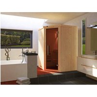 WEKA Ecksauna »Kiruna 1«, mit Ofen, BxHxT: 144 x 199 x 144 cm – beige WEKA Ecksauna »Kiruna 1«, mit Ofen, BxHxT: 144 x 199 x 144 cm – beige