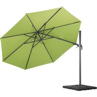 CASAYA Pendelschirm »Paros«, ØxH: 350 x 265 cm, Sonnenschutzfaktor: 80+ – gruen CASAYA Pendelschirm »Paros«, ØxH: 350 x 265 cm, Sonnenschutzfaktor: 80+ – gruen