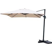 CASAYA Pendelschirm »Paros«, BxHxL: 300 x 255 x 300 cm, Sonnenschutzfaktor: 80+ – beige CASAYA Pendelschirm »Paros«, BxHxL: 300 x 255 x 300 cm, Sonnenschutzfaktor: 80+ – beige