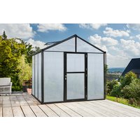 VITAVIA Gewächshaus »Zeus«, 6,2533 m², Aluminium, winterfest – schwarz VITAVIA Gewächshaus »Zeus«, 6,2533 m², Aluminium, winterfest – schwarz