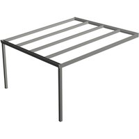 GARDENDREAMS Terrassenüberdachung »Legend«, BxT: 400 x 400 cm, grau / RAL9007 GARDENDREAMS Terrassenüberdachung »Legend«, BxT: 400 x 400 cm, grau / RAL9007