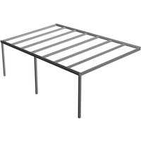 GARDENDREAMS Terrassenüberdachung »Legend«, BxT: 700 x 400 cm, grau / RAL9007 GARDENDREAMS Terrassenüberdachung »Legend«, BxT: 700 x 400 cm, grau / RAL9007