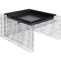 BELLISSA Mährobotergarage – silberfarben BELLISSA Mährobotergarage – silberfarben