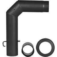 FIREFIX® Rauchrohr-Set, ØxL: 12 x 45 cm, Stärke: 2 mm, Stahl – schwarz FIREFIX® Rauchrohr-Set, ØxL: 12 x 45 cm, Stärke: 2 mm, Stahl – schwarz