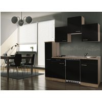RESPEKTA Singleküche »KB180ESR«, mit E-Geräten, Gesamtbreite: 180 cm – schwarz – Rabatt: 33 % RESPEKTA Singleküche »KB180ESR«, mit E-Geräten, Gesamtbreite: 180 cm – schwarz – Rabatt: 33 %