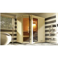 WEKA Ecksauna »Cubilis 1«, ohne Ofen, 195 x 205 x 145 cm, mit Fenster – braun WEKA Ecksauna »Cubilis 1«, ohne Ofen, 195 x 205 x 145 cm, mit Fenster – braun