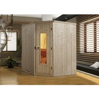 WEKA Ecksauna »Varberg 2«, BxHxT: 194 x 199 x 177 cm – beige WEKA Ecksauna »Varberg 2«, BxHxT: 194 x 199 x 177 cm – beige