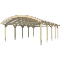 SKANHOLZ Carport »Franken«, BxT: 635 x 969 cm, Firsthöhe: 325 cm, lasiert – weiss SKANHOLZ Carport »Franken«, BxT: 635 x 969 cm, Firsthöhe: 325 cm, lasiert – weiss