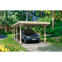 SKANHOLZ Carport »Spessart«, BxT: 355 x 846 cm, Firsthöhe: 243 cm, unbehandelt – beige SKANHOLZ Carport »Spessart«, BxT: 355 x 846 cm, Firsthöhe: 243 cm, unbehandelt – beige