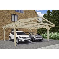 SKANHOLZ Carport »Westerwald«, BxT: 570 x 648 cm, Firsthöhe: 314 cm, unbehandelt – beige SKANHOLZ Carport »Westerwald«, BxT: 570 x 648 cm, Firsthöhe: 314 cm, unbehandelt – beige