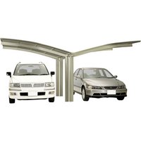 XIMAX Doppelcarport »Portoforte«, Typ 60, Außenmaß BxT: 543 x 495,4 cm, edelstahlfarben – silberfarben XIMAX Doppelcarport »Portoforte«, Typ 60, Außenmaß BxT: 543 x 495,4 cm, edelstahlfarben – silberfarben