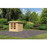 KARIBU Gartenhaus »Askola«, Holz, BxHxT: 213 x 211 x 217 cm (Außenmaße inkl. Dachüberstand) - beige |  Fichte  |  4,45 m² KARIBU Gartenhaus »Askola«, Holz, BxHxT: 213 x 211 x 217 cm (Außenmaße inkl. Dachüberstand) - beige |  Fichte  |  4,45 m²