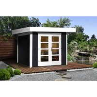 WEKA Gartenhaus »126 Plus Gr.3«, Holz, BxHxT: 356 x 249 x 301 cm (Außenmaße inkl. Dachüberstand) – grau WEKA Gartenhaus »126 Plus Gr.3«, Holz, BxHxT: 356 x 249 x 301 cm (Außenmaße inkl. Dachüberstand) – grau