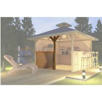 WEKA Treseneingang Bausatz für Gartenhäuser, Holz – beige WEKA Treseneingang Bausatz für Gartenhäuser, Holz – beige