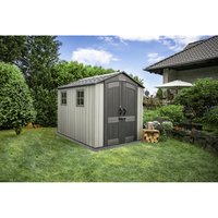 LIFETIME Gartenhaus »Luna«, Kunststoff, BxHxT: 204 x 228 x 285 cm (Außenmaße inkl. Dachüberstand) - grau LIFETIME Gartenhaus »Luna«, Kunststoff, BxHxT: 204 x 228 x 285 cm (Außenmaße inkl. Dachüberstand) - grau