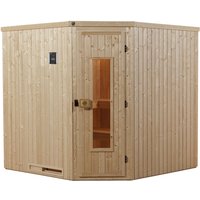 WEKA Ecksauna »Varberg 3«, BxHxT: 194 x 199 x 194 cm – beige WEKA Ecksauna »Varberg 3«, BxHxT: 194 x 199 x 194 cm – beige