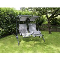 BELLAVISTA Hollywoodschaukel, 2-Sitzer, inkl. Auflagen – grau BELLAVISTA Hollywoodschaukel, 2-Sitzer, inkl. Auflagen – grau