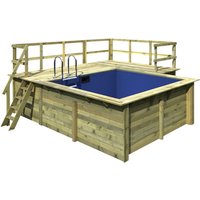 KARIBU Rechteckpool, braun, 9772 l, BxH: 490.5×125 cm KARIBU Rechteckpool, braun, 9772 l, BxH: 490.5×125 cm