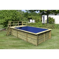KARIBU Rechteckpool, braun, 17500 l, BxH: 353×125 cm KARIBU Rechteckpool, braun, 17500 l, BxH: 353×125 cm