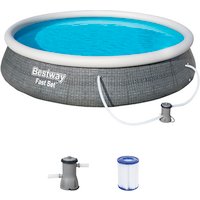 BESTWAY Rundpool »Fast Set™«, rattanfarben/grau, ØxH: 396 x 84 cm Rabatt: 17 % BESTWAY Rundpool »Fast Set™«, rattanfarben/grau, ØxH: 396 x 84 cm Rabatt: 17 %