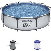 BESTWAY Rundpool »Steel Pro Max™«, grau, ØxH: 305 x 76 cm Rabatt: 17 % BESTWAY Rundpool »Steel Pro Max™«, grau, ØxH: 305 x 76 cm Rabatt: 17 %
