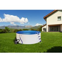 MYPOOL Rundpool, weiß, ØxH: 400 x 110 cm – blau Rabatt: 20 % MYPOOL Rundpool, weiß, ØxH: 400 x 110 cm – blau Rabatt: 20 %