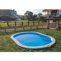 GRE Ovalpool, weiß, BxHxL: 400 x 150 x 800 cm – weiss GRE Ovalpool, weiß, BxHxL: 400 x 150 x 800 cm – weiss