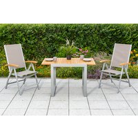 MERXX Gartenmöbelset »Naxos«, Textil, 3-teilig – silberfarben | grau Rabatt: 17 % MERXX Gartenmöbelset »Naxos«, Textil, 3-teilig – silberfarben | grau Rabatt: 17 %