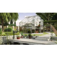 VITAVIA Gewächshaus »Uranus 6700«, 6,7 m², Aluminium/Glas, winterfest – silberfarben VITAVIA Gewächshaus »Uranus 6700«, 6,7 m², Aluminium/Glas, winterfest – silberfarben