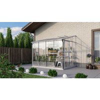VITAVIA Anlehngewächshaus »Osiris 5200«, 5,2 m², Kunststoff/Aluminium/ESG Glas, winterfest – silberfarben VITAVIA Anlehngewächshaus »Osiris 5200«, 5,2 m², Kunststoff/Aluminium/ESG Glas, winterfest – silberfarben