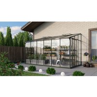 VITAVIA Anlehngewächshaus »Osiris 7800«, 7,8 m², Kunststoff/Aluminium/ESG Glas, winterfest – gruen VITAVIA Anlehngewächshaus »Osiris 7800«, 7,8 m², Kunststoff/Aluminium/ESG Glas, winterfest – gruen