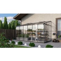 VITAVIA Anlehngewächshaus »Osiris 7800«, 7,8 m², Kunststoff/Aluminium/ESG Glas, winterfest – grau VITAVIA Anlehngewächshaus »Osiris 7800«, 7,8 m², Kunststoff/Aluminium/ESG Glas, winterfest – grau