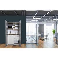 RESPEKTA Schrankküche, mit E-Geräten, Gesamtbreite: 104 cm – silberfarben – Rabatt: 33 % RESPEKTA Schrankküche, mit E-Geräten, Gesamtbreite: 104 cm – silberfarben – Rabatt: 33 %