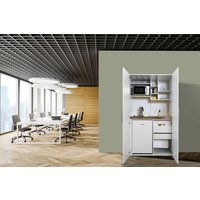 RESPEKTA Schrankküche, mit E-Geräten, Gesamtbreite: 104 cm – weiss – Rabatt: 33 % RESPEKTA Schrankküche, mit E-Geräten, Gesamtbreite: 104 cm – weiss – Rabatt: 33 %