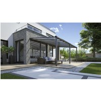 GARDENDREAMS Terrassenüberdachung »Compact Line«, Breite: 604 cm, Dach: Polycarbonat (PC), anthrazitgrau GARDENDREAMS Terrassenüberdachung »Compact Line«, Breite: 604 cm, Dach: Polycarbonat (PC), anthrazitgrau