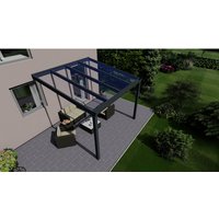 GARDENDREAMS Terrassenüberdachung »Easy Edition«, Breite: 300 cm, Dach: Glas, anthrazitgrau GARDENDREAMS Terrassenüberdachung »Easy Edition«, Breite: 300 cm, Dach: Glas, anthrazitgrau