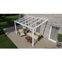 GARDENDREAMS Terrassenüberdachung »Easy Edition«, Breite: 400 cm, Dach: Glas, verkehrsweiß – weiss GARDENDREAMS Terrassenüberdachung »Easy Edition«, Breite: 400 cm, Dach: Glas, verkehrsweiß – weiss