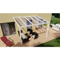 GARDENDREAMS Terrassenüberdachung »Easy Edition«, Breite: 400 cm, Dach: Glas, verkehrsweiß – weiss GARDENDREAMS Terrassenüberdachung »Easy Edition«, Breite: 400 cm, Dach: Glas, verkehrsweiß – weiss