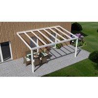 GARDENDREAMS Terrassenüberdachung »Easy Edition«, Breite: 500 cm, Dach: Glas, verkehrsweiß – weiss GARDENDREAMS Terrassenüberdachung »Easy Edition«, Breite: 500 cm, Dach: Glas, verkehrsweiß – weiss