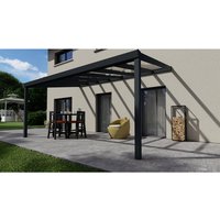 GARDENDREAMS Terrassenüberdachung »Easy Edition«, Breite: 500 cm, Dach: Glas, anthrazitgrau GARDENDREAMS Terrassenüberdachung »Easy Edition«, Breite: 500 cm, Dach: Glas, anthrazitgrau