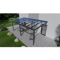GARDENDREAMS Terrassenüberdachung »Easy Edition«, Breite: 600 cm, Dach: Glas, anthrazitgrau GARDENDREAMS Terrassenüberdachung »Easy Edition«, Breite: 600 cm, Dach: Glas, anthrazitgrau