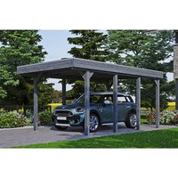 SKANHOLZ Carport »Friesland«, BxT: 314 x 555 cm, Firsthöhe: 241 cm, lasiert – grau SKANHOLZ Carport »Friesland«, BxT: 314 x 555 cm, Firsthöhe: 241 cm, lasiert – grau