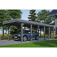 SKANHOLZ Carport »Friesland«, BxT: 314 x 860 cm, Firsthöhe: 241 cm, lasiert – grau SKANHOLZ Carport »Friesland«, BxT: 314 x 860 cm, Firsthöhe: 241 cm, lasiert – grau
