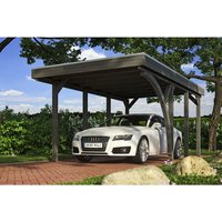 SKANHOLZ Carport »Friesland Set 5«, BxT: 314 x 555 cm, Firsthöhe: 241 cm, lasiert – grau SKANHOLZ Carport »Friesland Set 5«, BxT: 314 x 555 cm, Firsthöhe: 241 cm, lasiert – grau